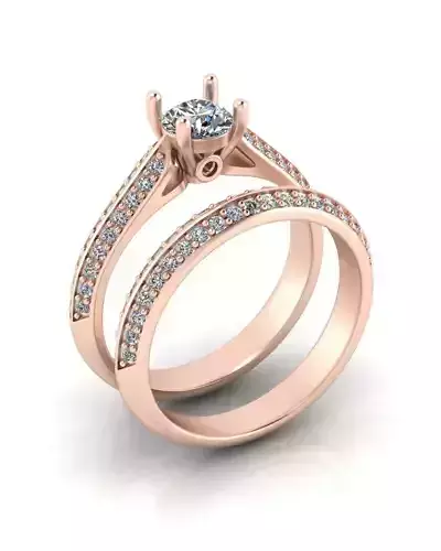 round engagement jewelry ring