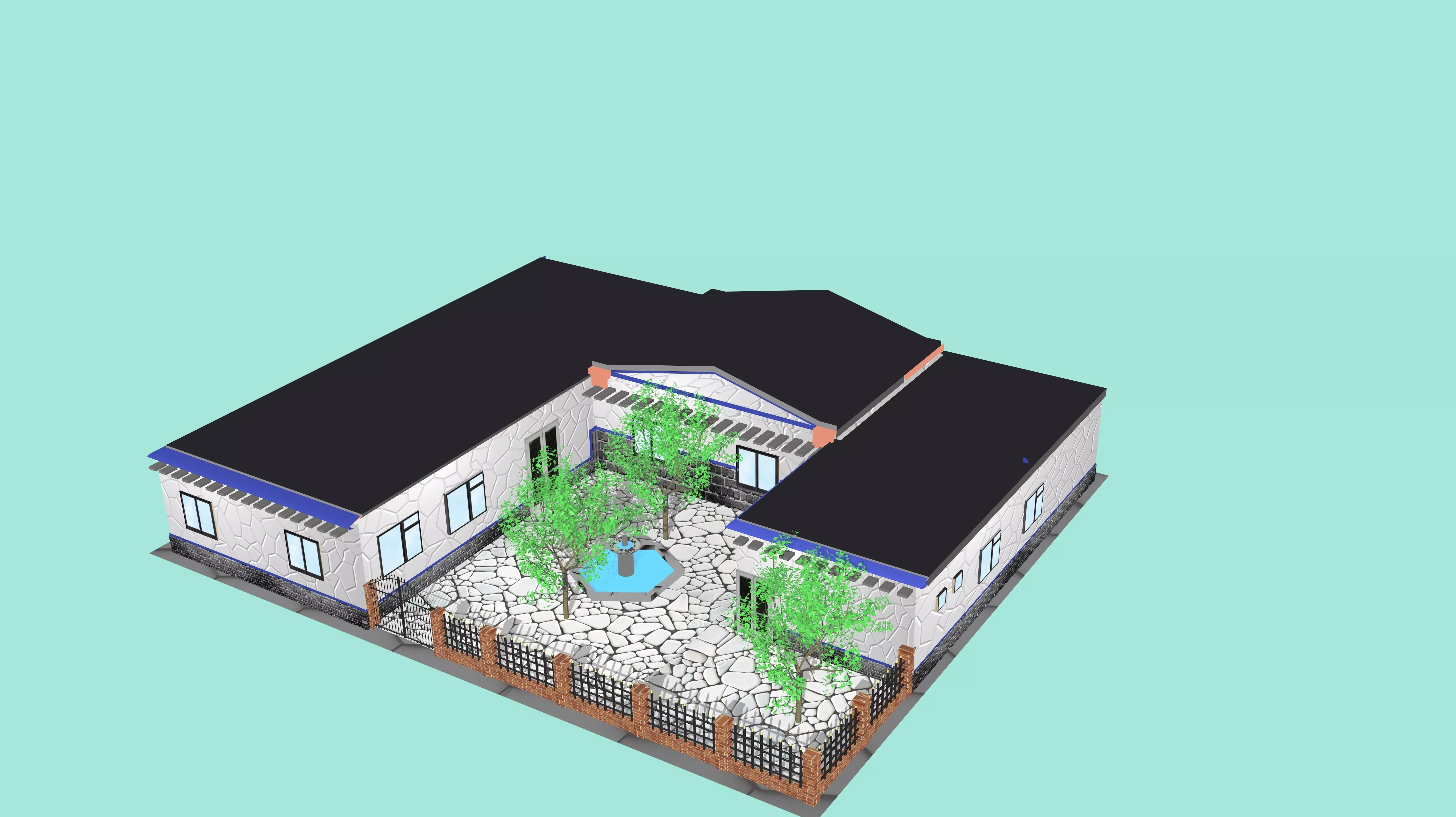 Admin 1 house 3D print model_0