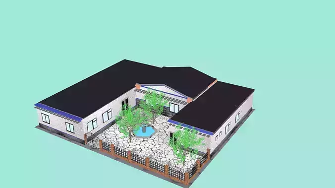 Admin 1 house 3D print model