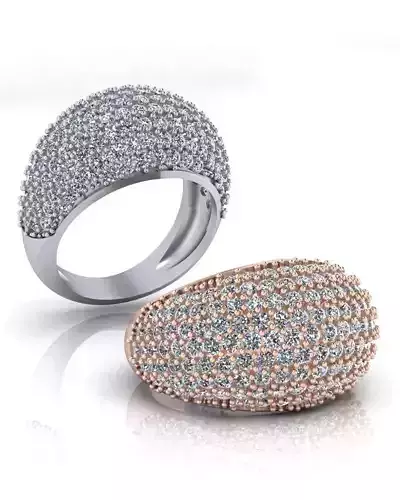 pave setting jewelry ring