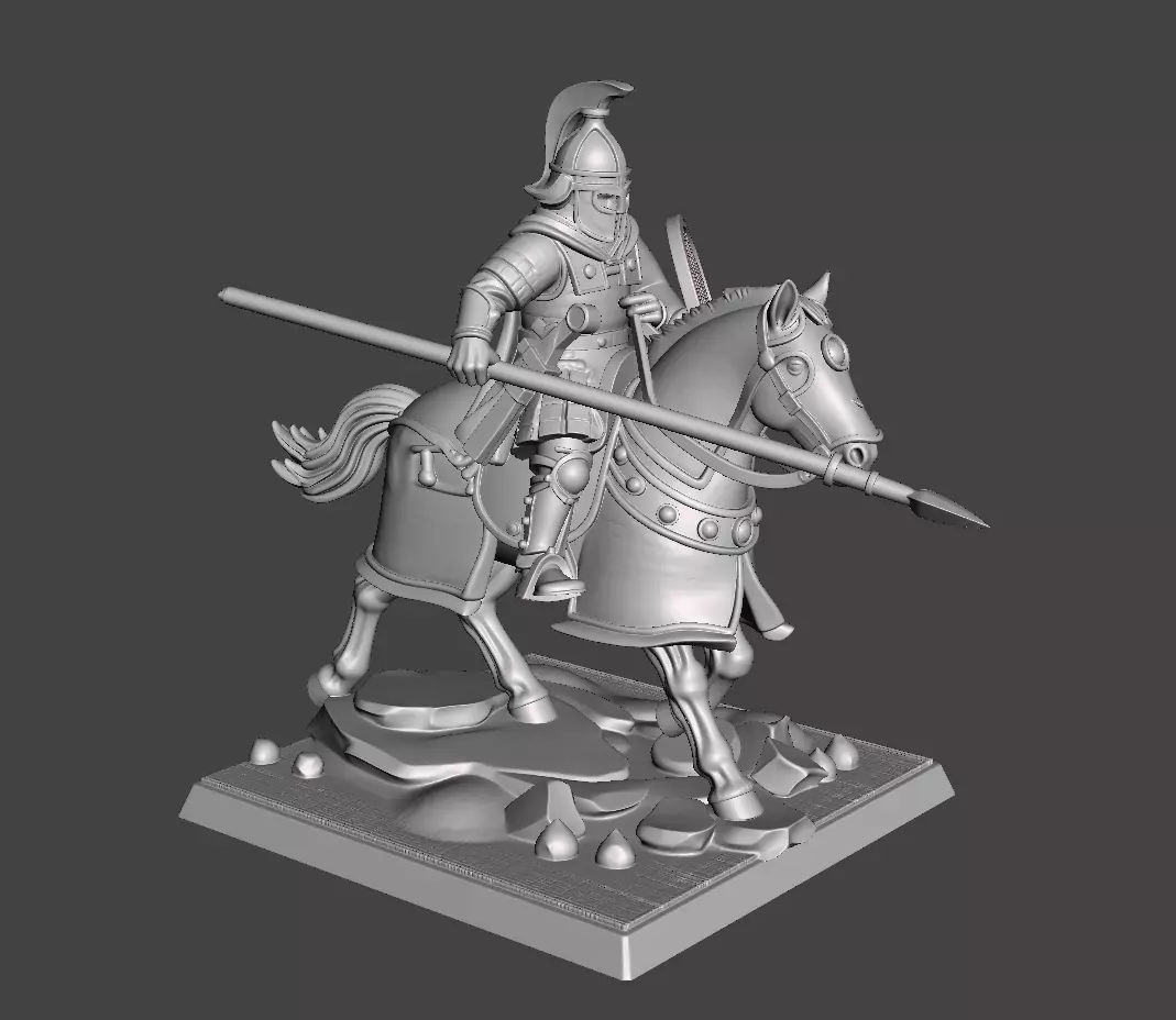 Iron Vanguard Lancer Cavalry STL 3D print model
