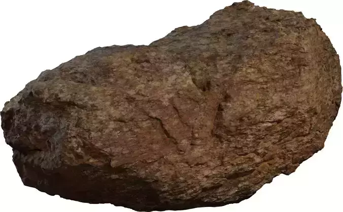 Photorealistic Granite Boulder