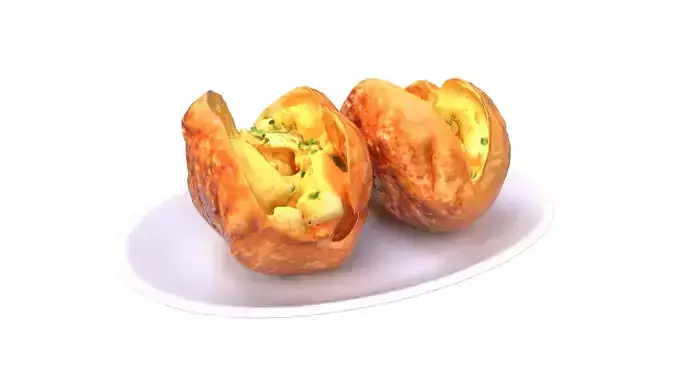 Jacket Potatoes Low-poly 3D model 7
