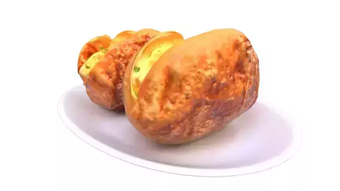 Jacket Potatoes Low-poly 3D model 2