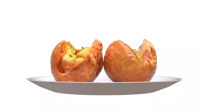 Jacket Potatoes Low-poly 3D model 4