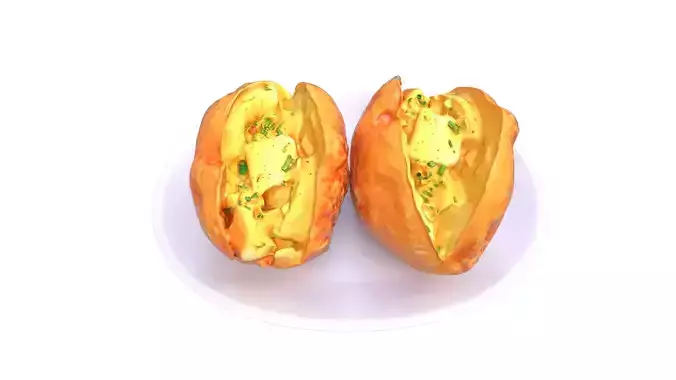 Jacket Potatoes Low-poly 3D model 5