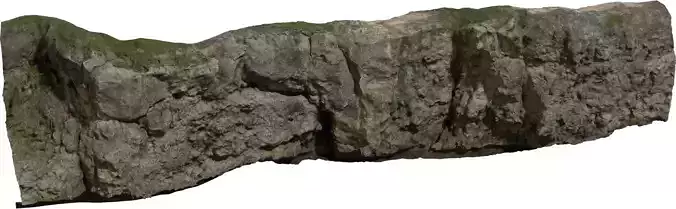 Mossy Cliff Wall Strip 