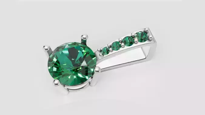 Round Brilliant Solitaire Pendant