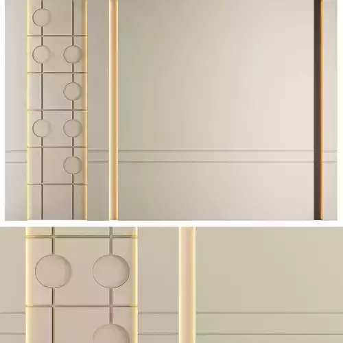 Decorative Wall 3d Panel 07 Low-poly 3D model