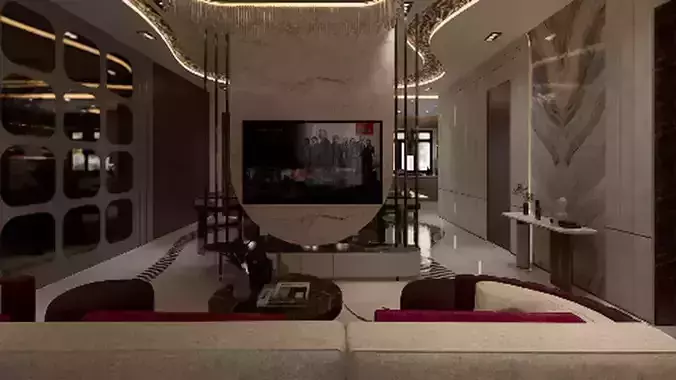 Luxury Living  Kitchen Interior 