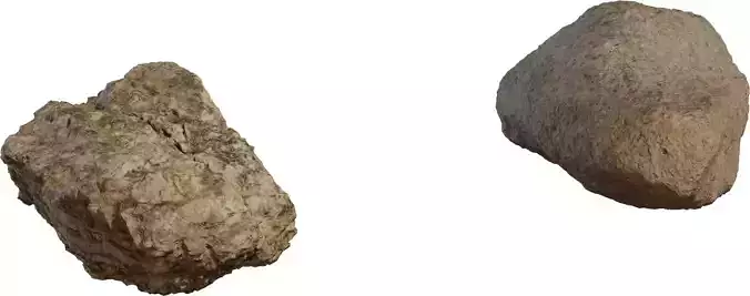 Limestone Boulder Pair 