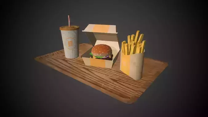 Fast Food Packaging Set 