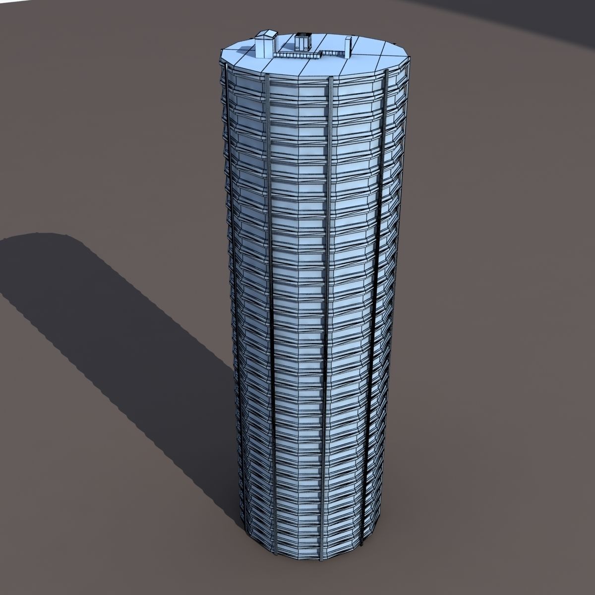 Skyscrapers Building Pack Low-poly 3D model_17