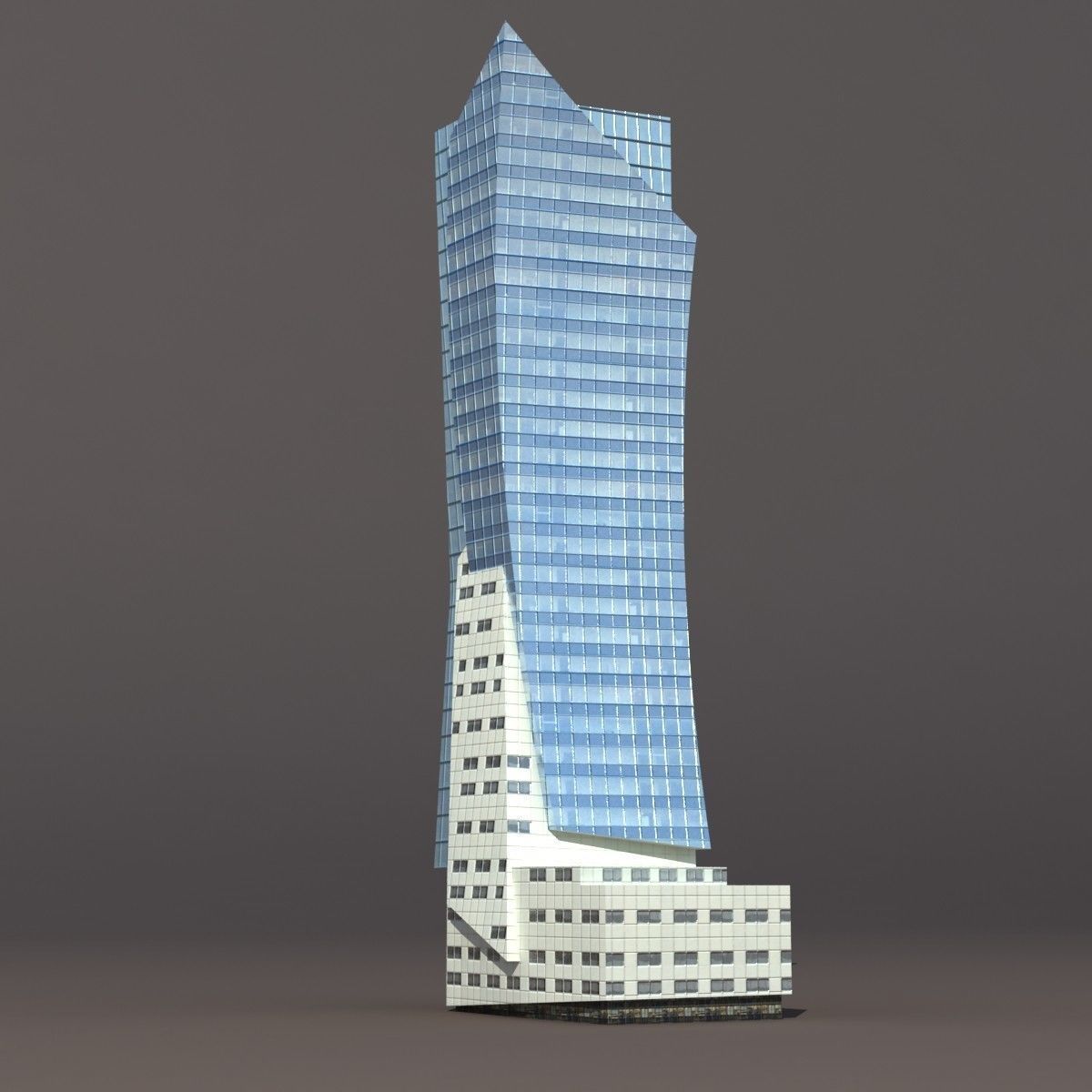 Skyscrapers Building Pack Low-poly 3D model_15