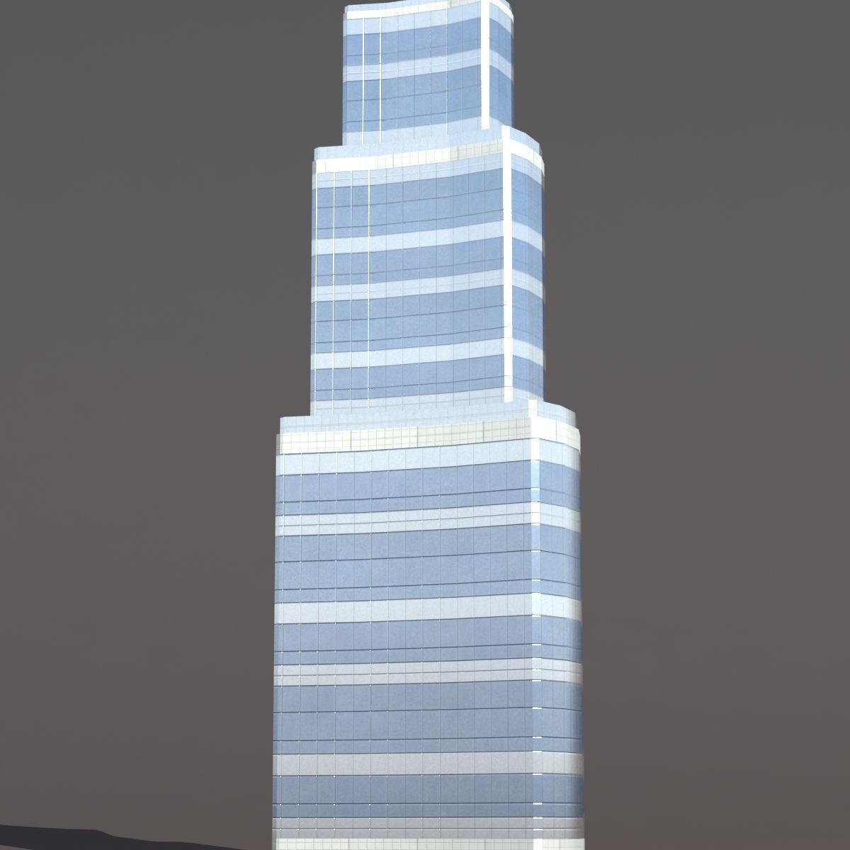Skyscrapers Building Pack Low-poly 3D model_10