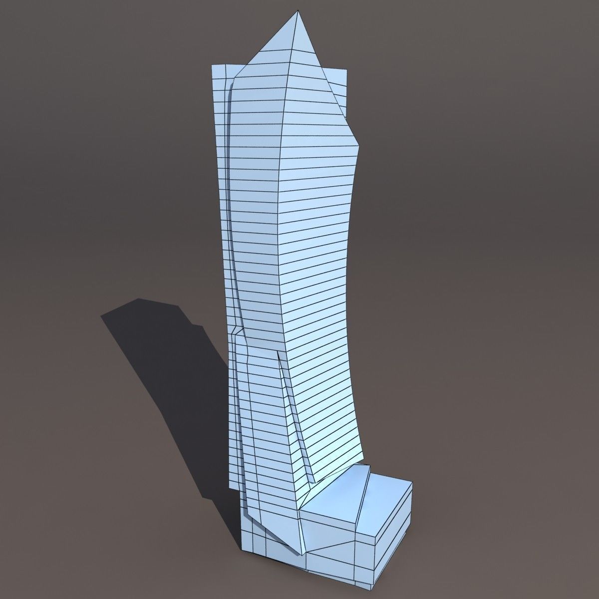 Skyscrapers Building Pack Low-poly 3D model_29