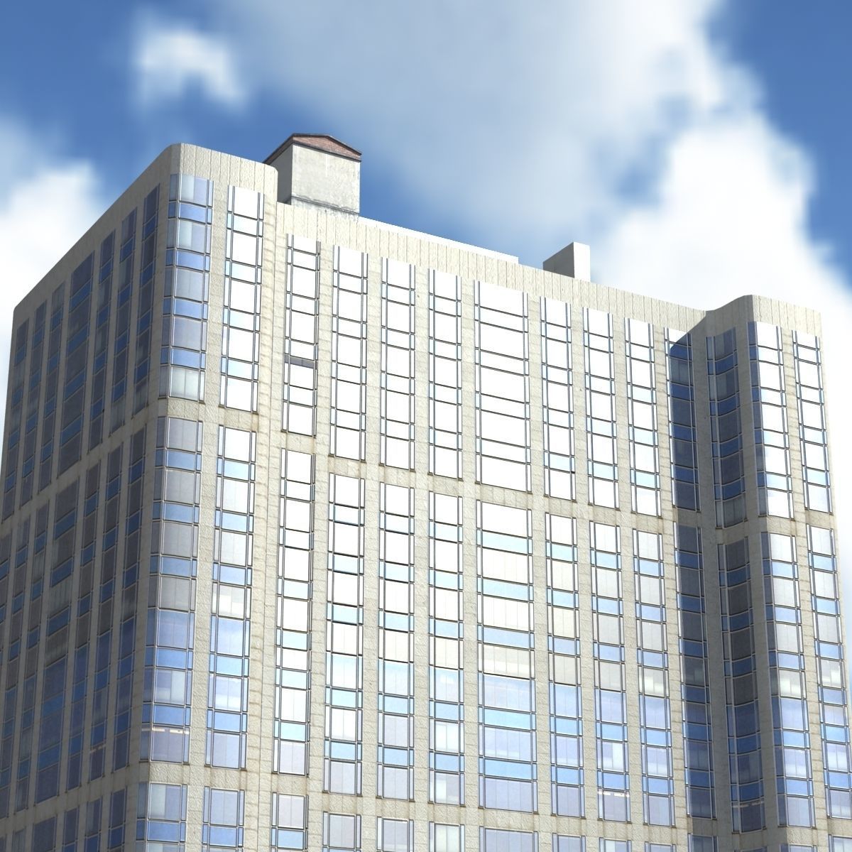 Skyscrapers Building Pack Low-poly 3D model_18