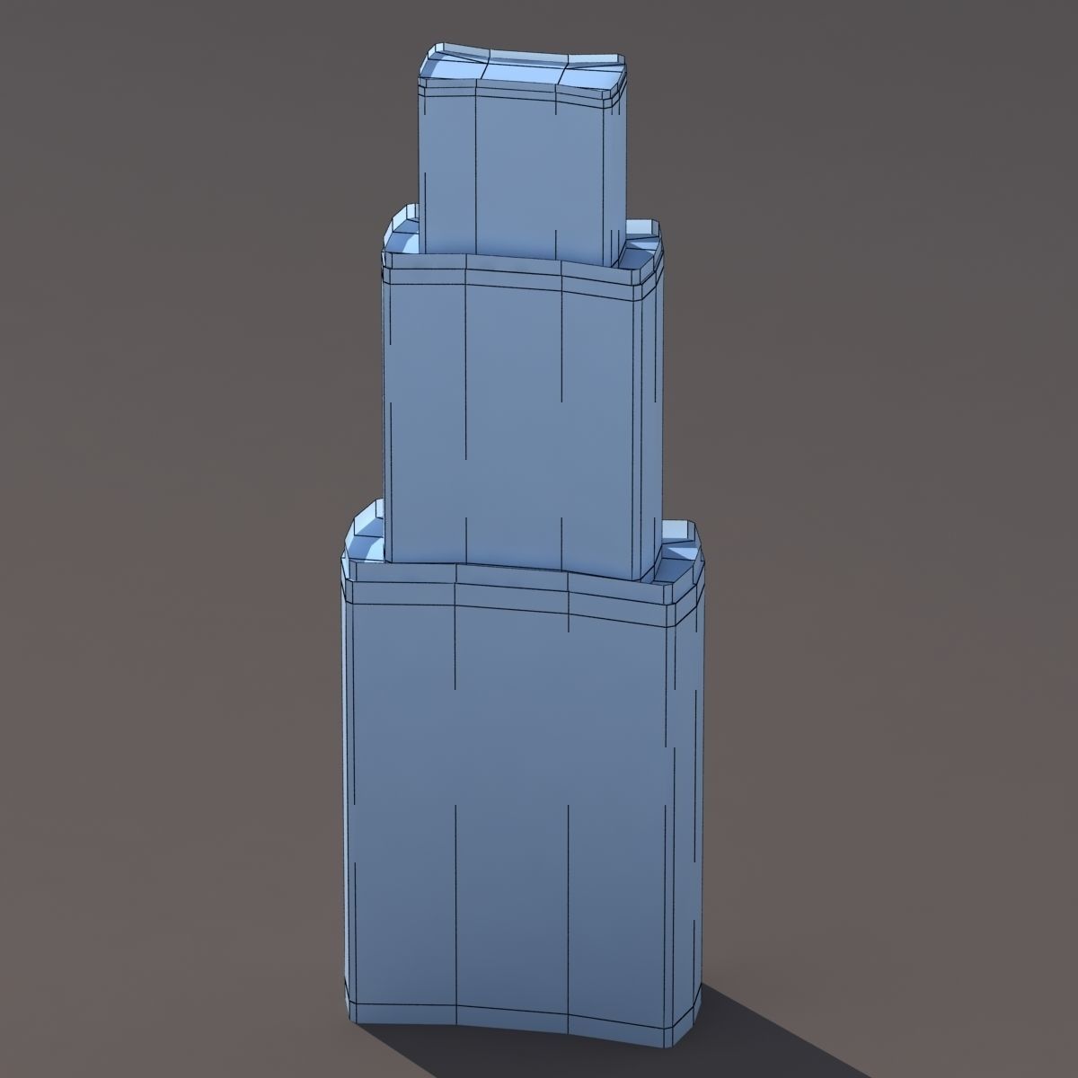 Skyscrapers Building Pack Low-poly 3D model_14