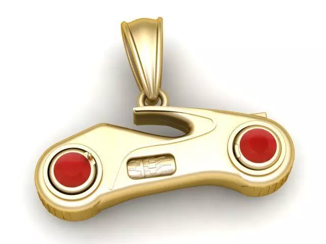 Modern Bicycle Pendant 3D Printable Model 3D print model