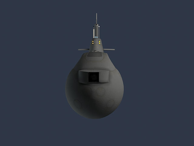 HNoMS U32 Low-poly 3D model_4