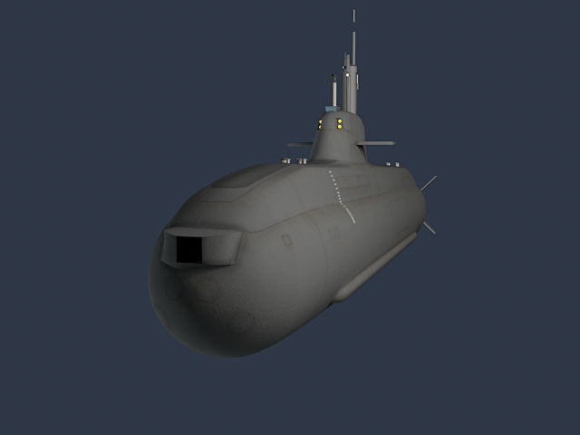 HNoMS U32 Low-poly 3D model_3