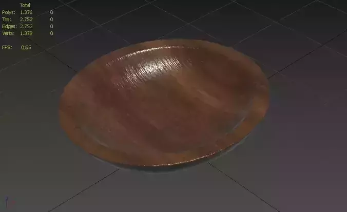 Fruit Bowl M03 Low-poly 3D model 3