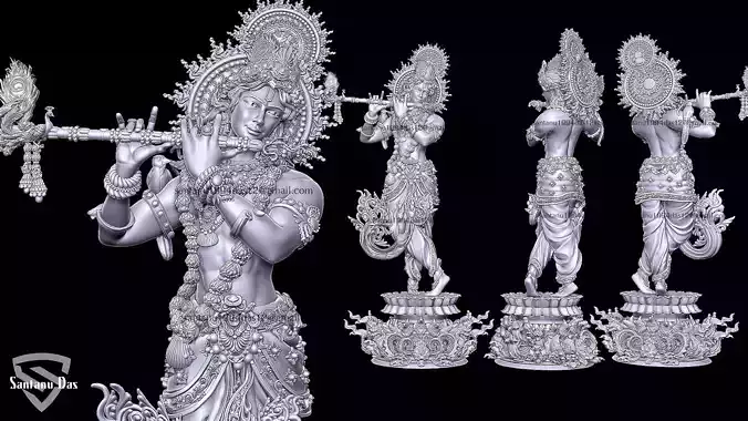 Krishna 3d Print STL