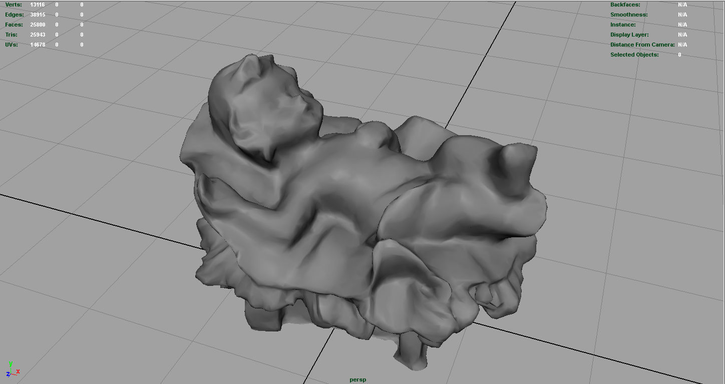 Child Jesus Low-poly 3D model_4