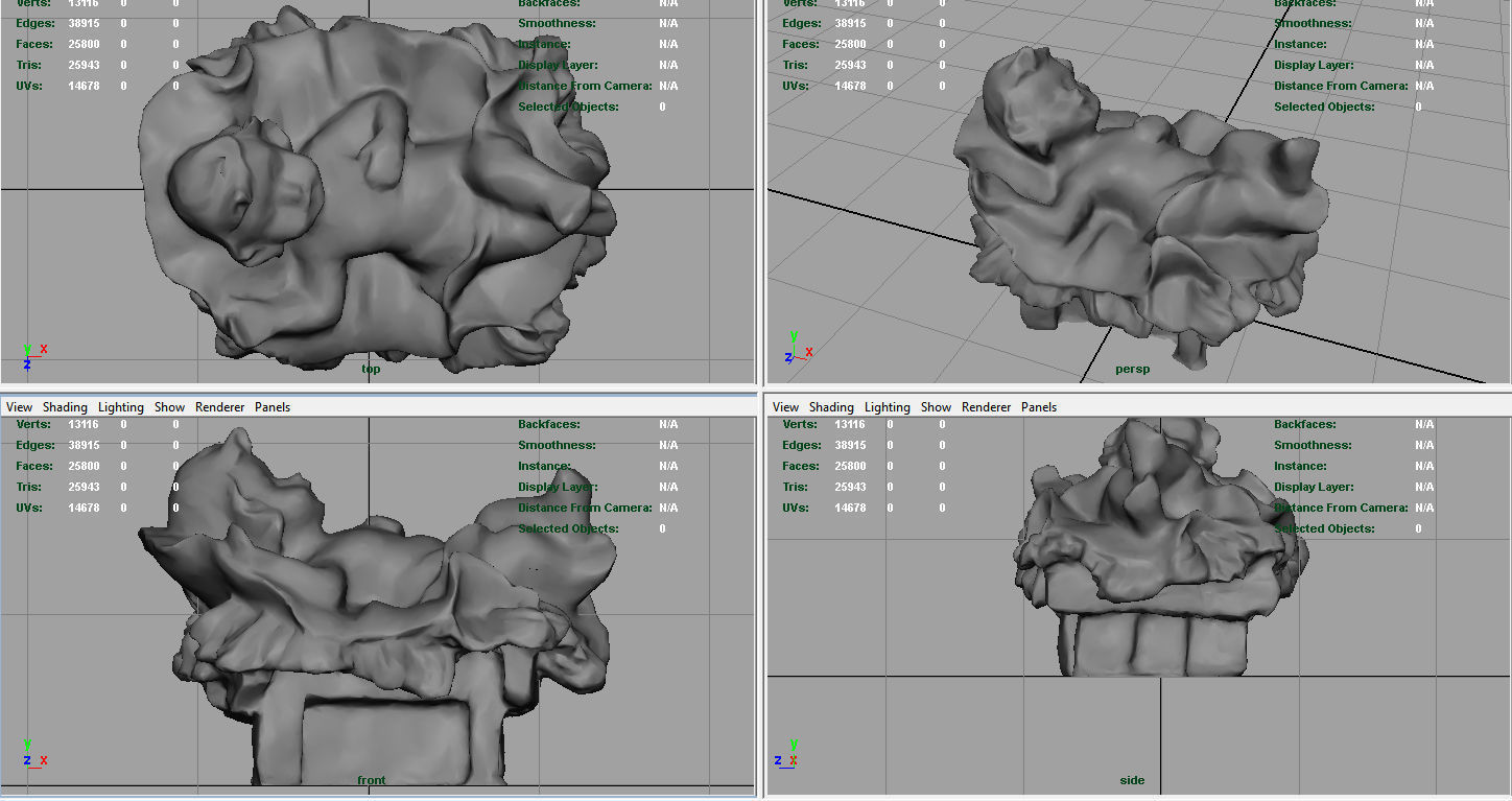 Child Jesus Low-poly 3D model_9
