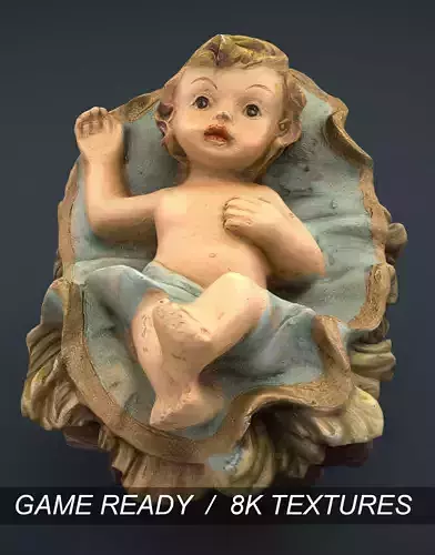 Child Jesus Low-poly 3D model