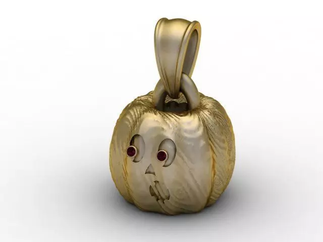 Pumpkin Surprise Pendant 3D Printable Model 3D print model