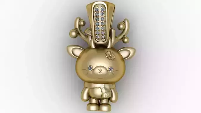   Cute Winter Charm Jewelry 3D Model