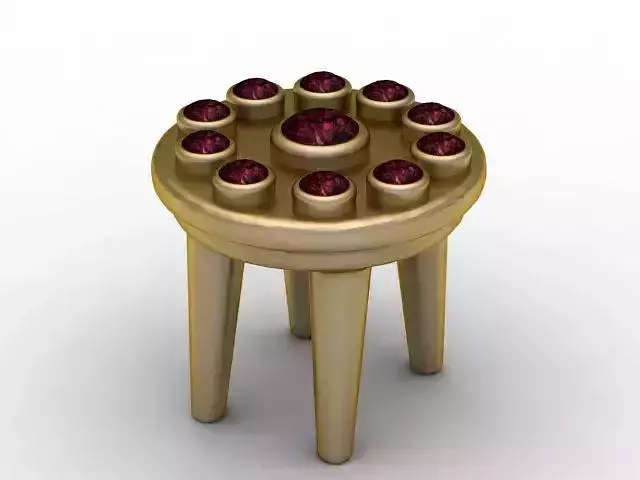 Gemstone Ritual Stand Pendant 3D Printable Model