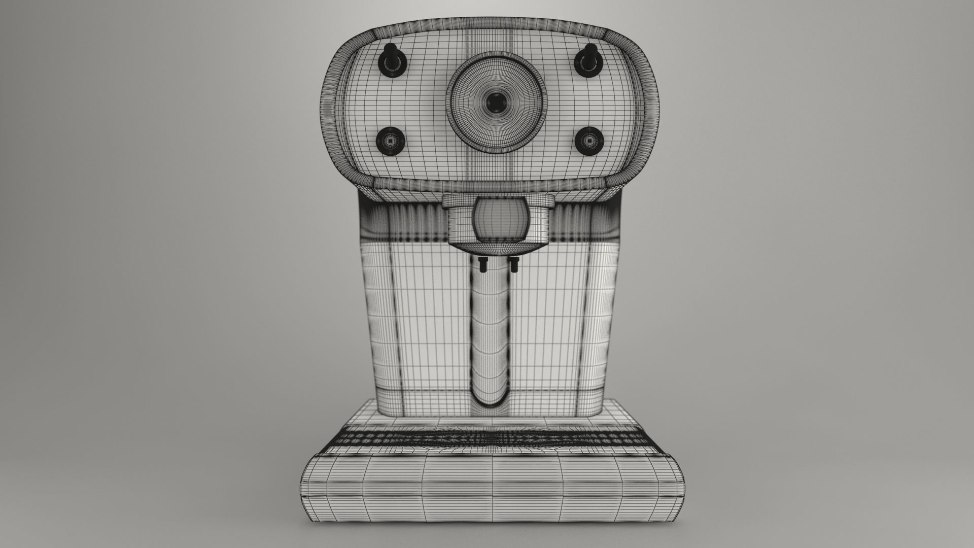 Automatic Coffee Machine 3D model_2