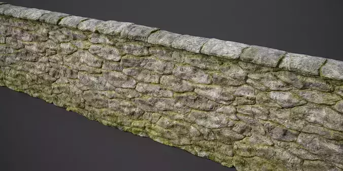 Stone Fence Wall PBR