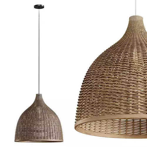Rattan Pendant Light Handmade Basket Lamp