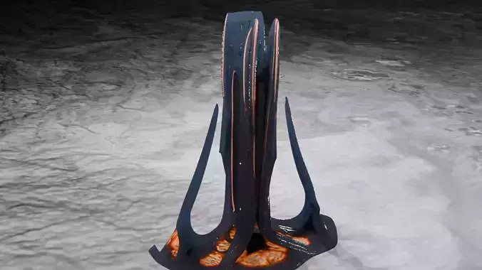 High Modern Tower Contemporary Skyscraper 3D Model 