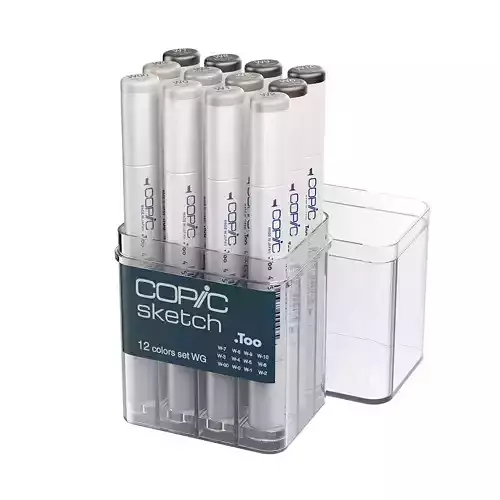 Sketch Warm Gray 12PC Set Markers by Copic