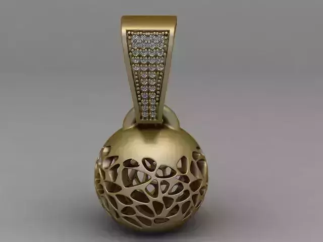Lattice Orb PendanT Luxury Openwork Sphere Jewelry 