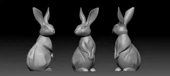 Rabbit 3D print model