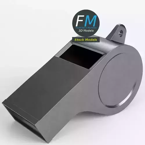 Whistle metal trash can with ball in it