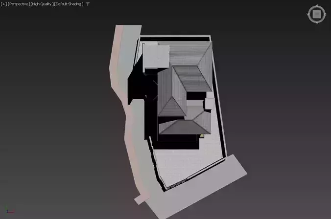 Modern Tropical Villa 3D model 7