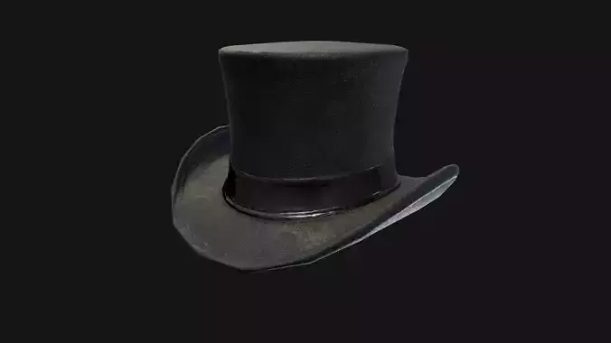 Top Hat Game-Ready 3D Model 