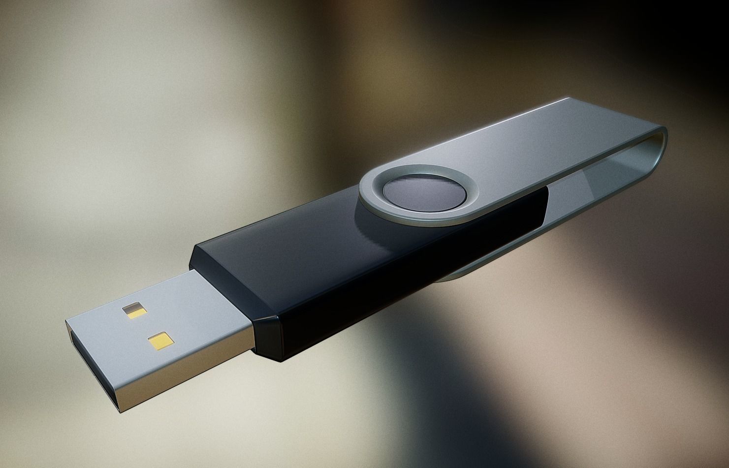 USB Stick High Poly Version  3D model_0