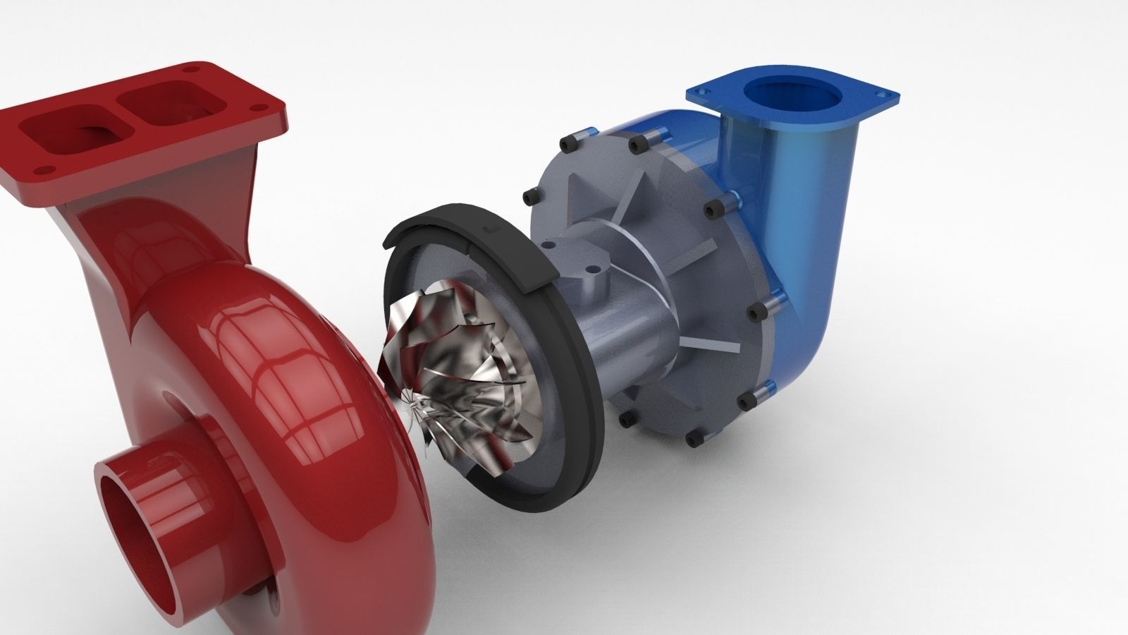 V12 Engine Model with native file Solidworks  3D model_18