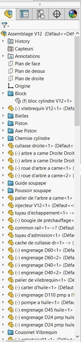 V12 Engine Model with native file Solidworks  3D model_13