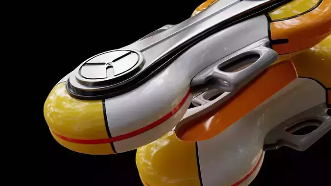 Sonic Riders Zero Gravity Yellow Tail CGI Model