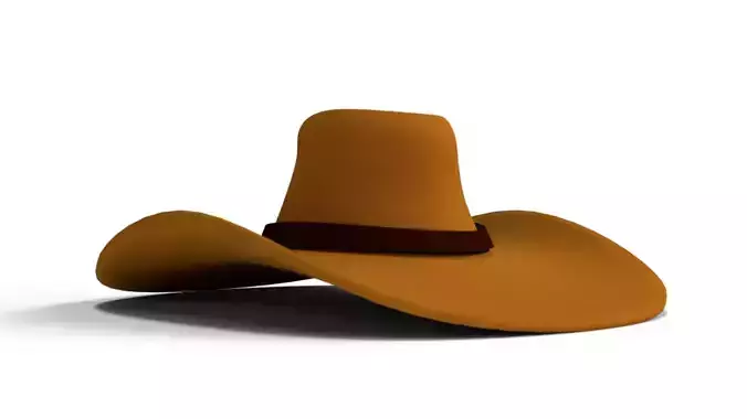 Cowboy Hat Cartoon 3D Model