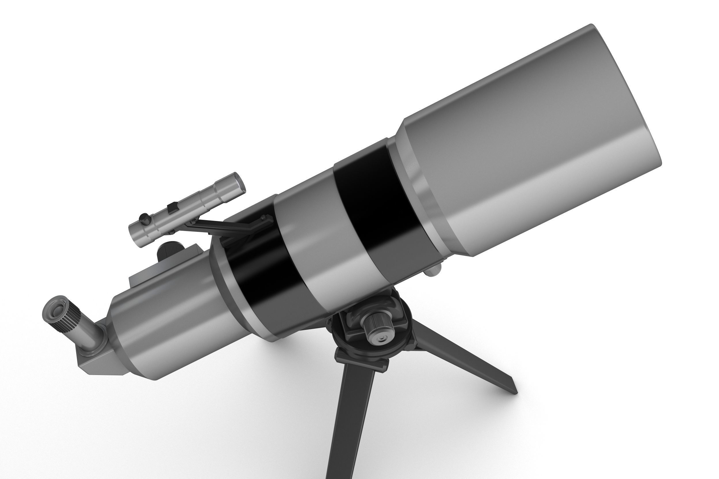 Telescopes refractor and reflector system 3D model_7