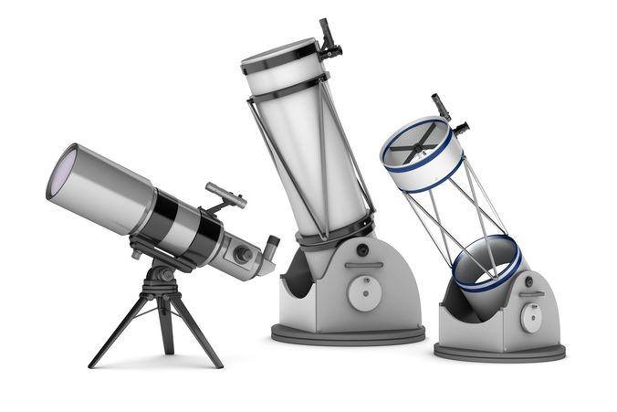 Telescopes refractor and reflector system 3D model